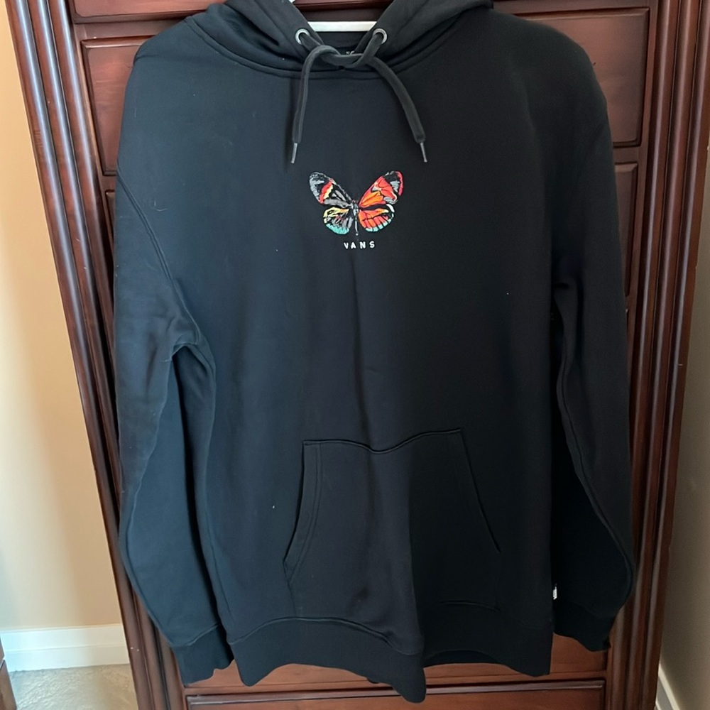 Vans Off The Wall Metamorphosis Butterfly Black Hoodie Medium